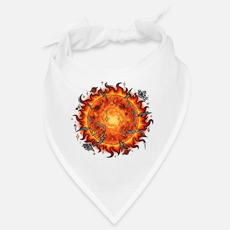 Flaming Sun Ball Explosion Bandana