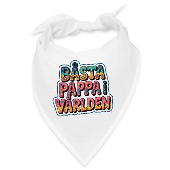 Bästa pappa i världen - Bandana - Weiß - Vorne
