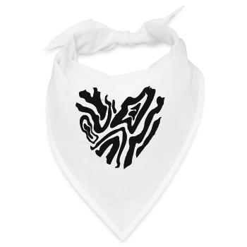Heart Tigerheart - Bandana - Weiß - Vorne