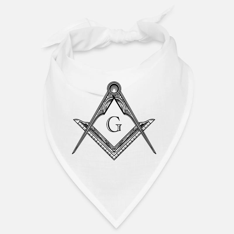 Masonic Symbol Angle & Compass Freemasonry Bandana