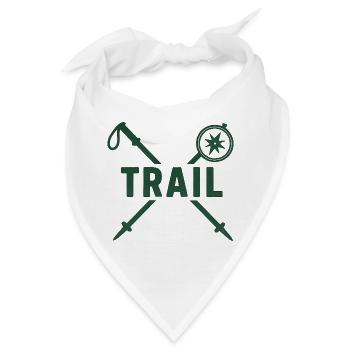 Trail Adventure Kompass und Klingen - Bandana - Weiß - Vorne