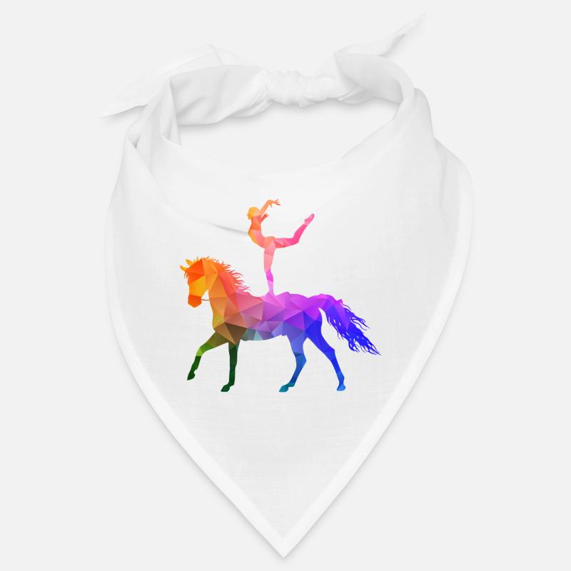 Acrobaties de saut Cheval d’équitation coloré Bandana