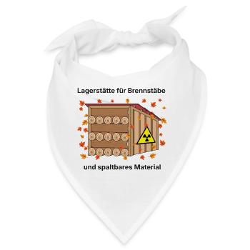 Brennstäbe-Holzlager Herbstlaub - Bandana - Weiß - Vorne