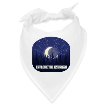 Erkunde das Unbekannte Mondwald - Bandana - Weiß - Vorne