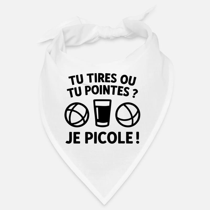 Du schießt oder du zeigst, ich trinke Humor-Petanque Bandana
