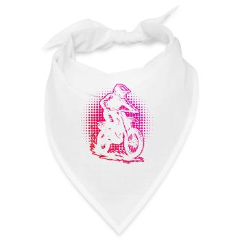 Direkte Motocross Aussage - Bandana - Weiß - Vorne