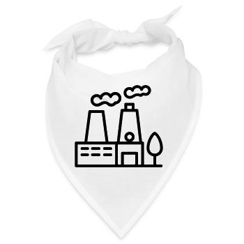 Umweltfreundliche Fabrik - Bandana - Weiß - Vorne