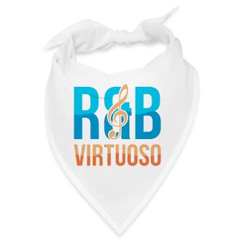 RnB Musikvirtuose E1 Deep Blue - Bandana - Weiß - Vorne