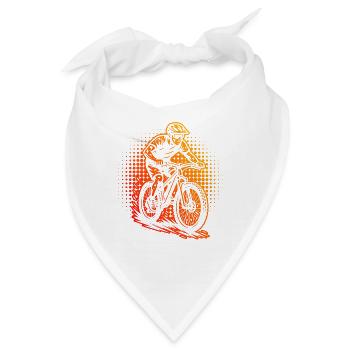 Ein Must Have für echte Mountainbike - Bandana - Weiß - Vorne