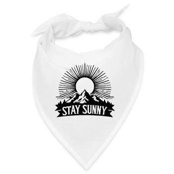 STAY SUNNY black and white - Bandana - Weiß - Vorne
