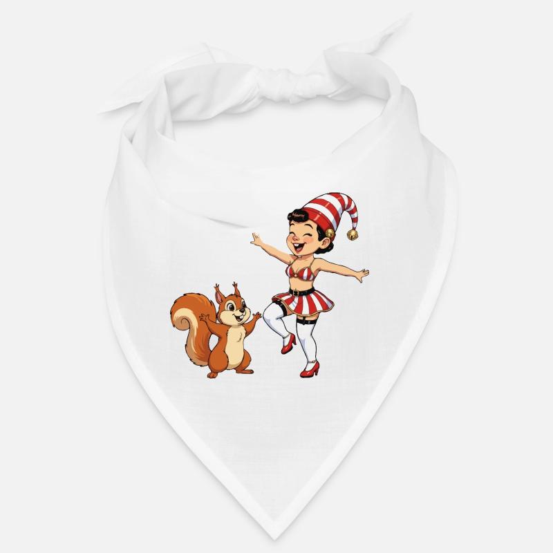 Fille lutin avec un écureuil Bandana