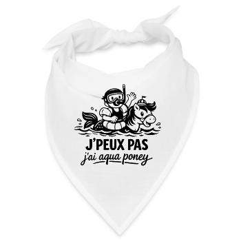 Ich kann nicht, ich habe Aqua Pony. - Bandana - Weiß - Vorne
