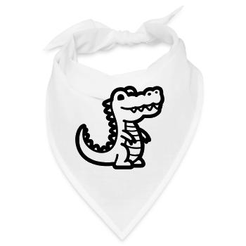 Alligator - Bandana - Weiß - Vorne