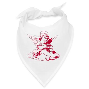 Gaming Engel – Cherub mit Controller - Bandana - Weiß - Vorne
