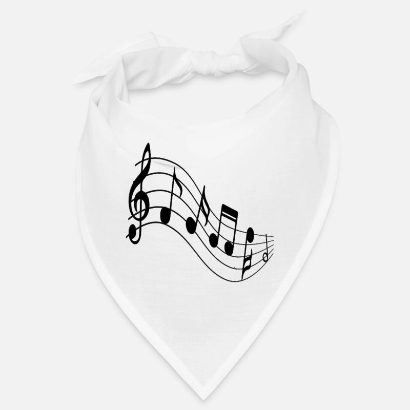 Melodic Wave Staff Art Bandana