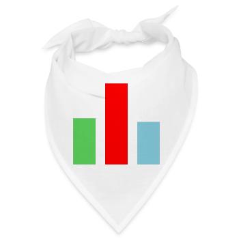 Balkendiagramm Statistik - Bandana - Weiß - Vorne