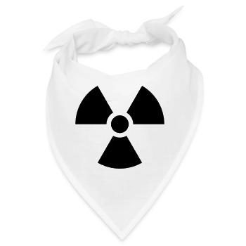 Atom Nuklear - Bandana - Weiß - Vorne