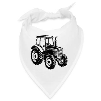 Landwirtschaftlicher Traktor - Bandana - Weiß - Vorne