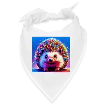 Igel - Bandana - Weiß - Vorne
