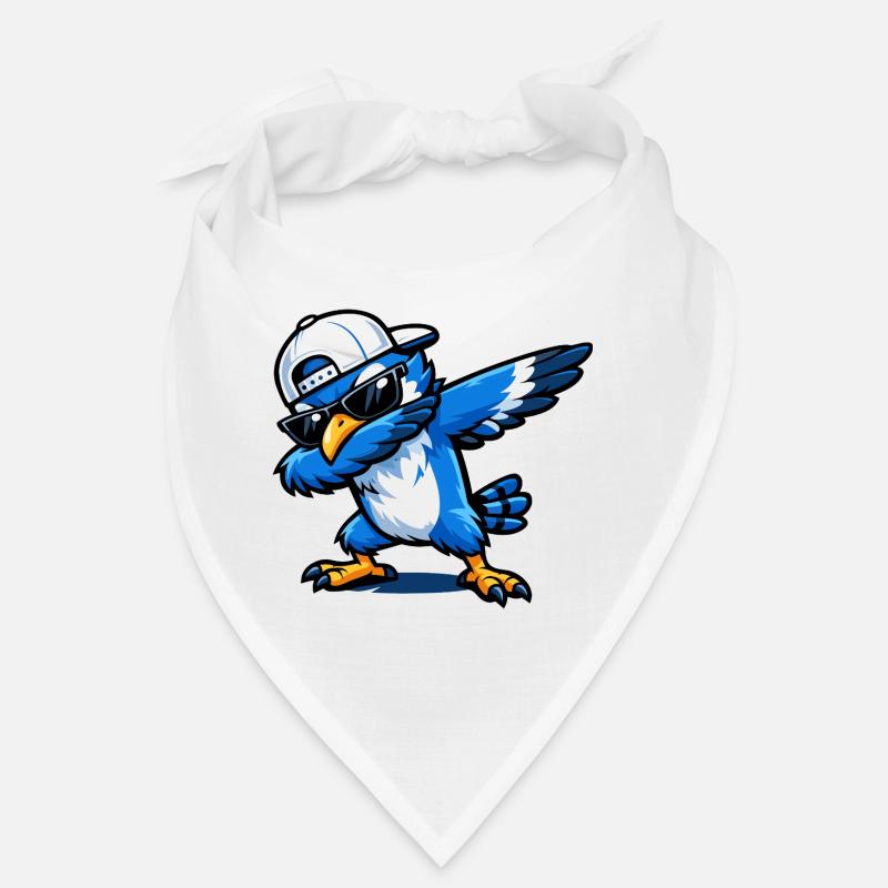 Dabbing Blue Jay Bandana