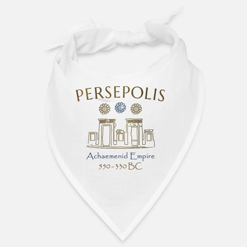 Iran, ruines perses de Persépolis, dessin Bandana