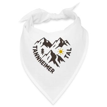 Tannheimer Tal Bergpanorama - Bandana - Weiß - Vorne
