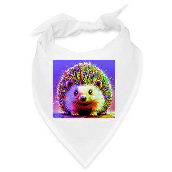Igel - Bandana - Weiß - Vorne