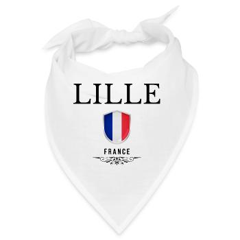 Lille Souvenir, elegantes Design Lille - Bandana - Weiß - Vorne