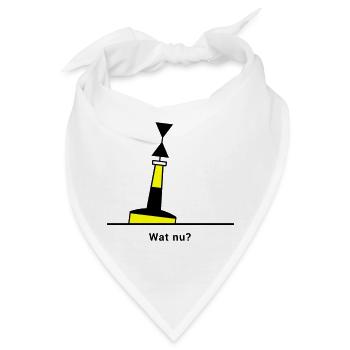 Tonne - Boje Nordsee Segeln Ostsee Maritim - Bandana - Weiß - Vorne