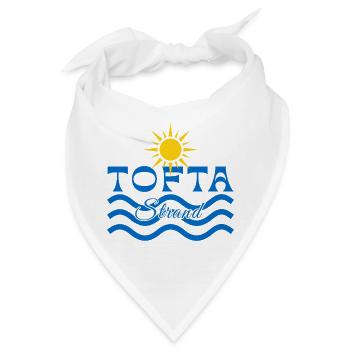 Tofta Strand-Sonne und Wellen - Bandana - Weiß - Vorne