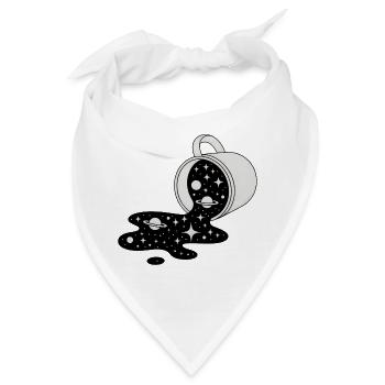 Cosmic Spill Galaxy Pour - Bandana - Weiß - Vorne