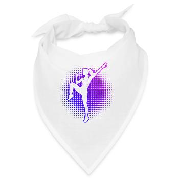 Gruppenfitness Geschenk für eine Aerobic-Trainerin - Bandana - Weiß - Vorne