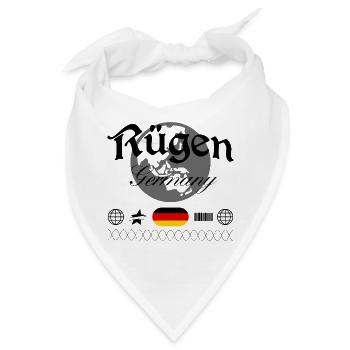 Rügen Deutschland Streetwear Reise Souvenir - Bandana - Weiß - Vorne