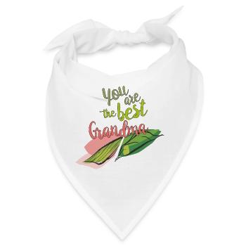 Du bist die beste Oma - Bandana - Weiß - Vorne