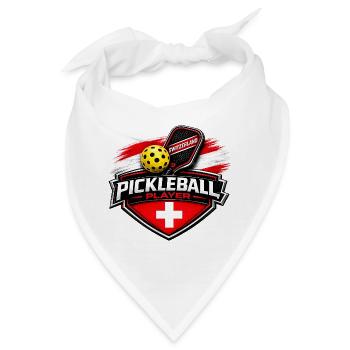 Pickleball SCHWEIZ - Bandana - Weiß - Vorne