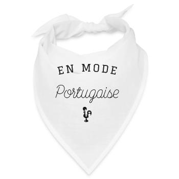 In der portugiesischen Mode T-Shirt-Geschenk-Humor - Bandana - Weiß - Vorne