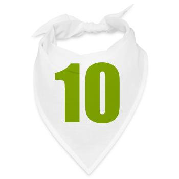 10 - Bandana - Weiß - Vorne
