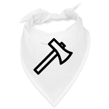 Axt - Bandana - Weiß - Vorne