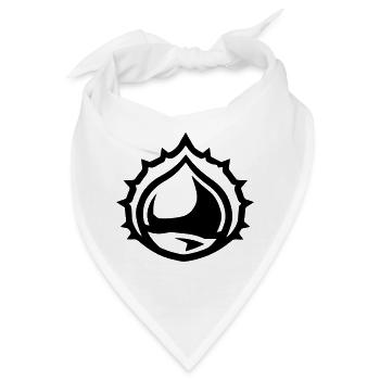 Kastanie Symbol - Bandana - Weiß - Vorne