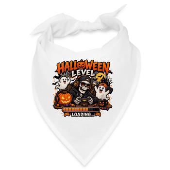 Halloween Level – Spooky Gaming Design - Bandana - Weiß - Vorne