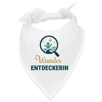Wunder Entdeckerin - Bandana - Weiß - Vorne