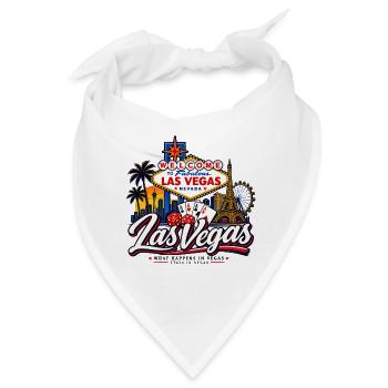 Las Vegas – What Happens in Vegas - Bandana - Weiß - Vorne