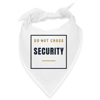 Security Stempel Retro - Ordner Sicherheit - Bandana - Weiß - Vorne