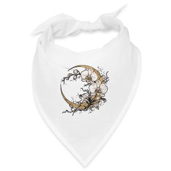 Orchidee Mondsichel Zen - Bandana - Weiß - Vorne