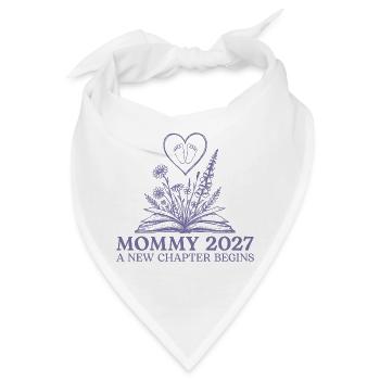 Mommy 2027 New Chapter Begins Pregnancy Reveal - Bandana - Weiß - Vorne