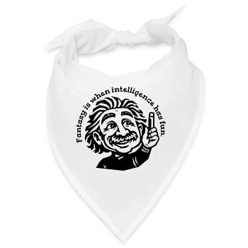 FANTASY = IQ + FUN - Bandana - Weiß - Vorne