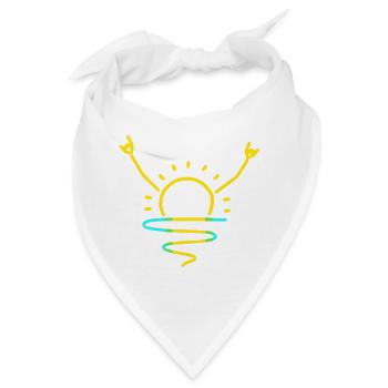 Rock the Sunrise - Bandana - Weiß - Vorne