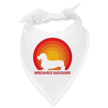 Dachshund Rauhaardackel - Bandana - Weiß - Vorne