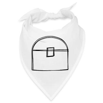 Schatzkiste handgezeichnet - Bandana - Weiß - Vorne