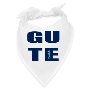 Gute Nacht - Bandana - Weiß - Vorne
